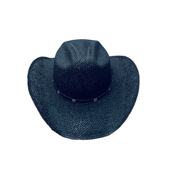 Tombstone Loom Explorer Black Hand Painted Unisex EXPLORER HAT Size 6 3/4 - Picture 6 of 13